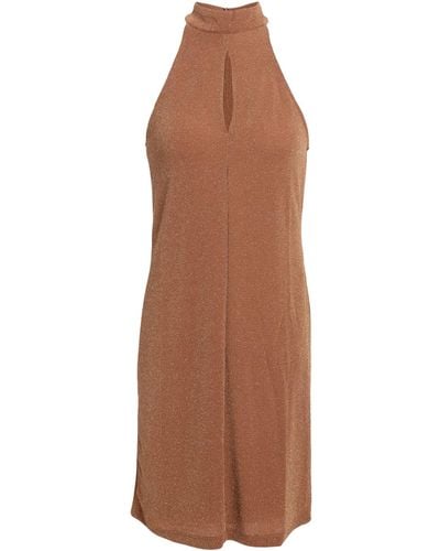 Pieces Mini Dress - Brown