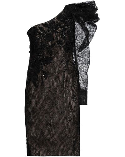 Pamella Roland Midi Dress Polyester - Black