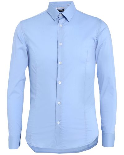 Grey Daniele Alessandrini Shirt - Blue