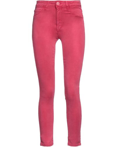 Cristinaeffe Fuchsia Trousers Tencel, Cotton, Elastane - Pink