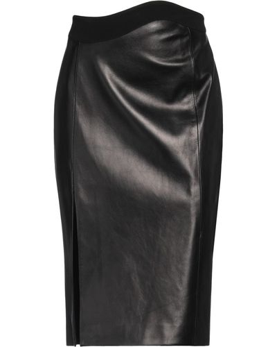 Mugler Midi Skirt - Black