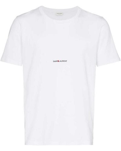 Saint Laurent Camiseta - Blanco