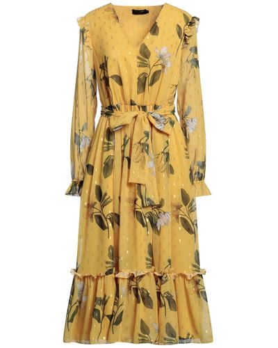 Ted Baker Midi Dress - Yellow