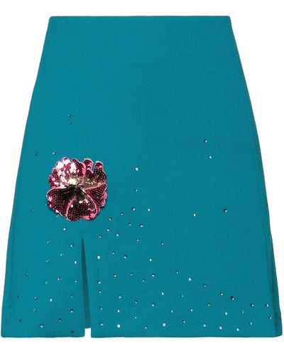 Art Dealer Mini Skirt - Blue