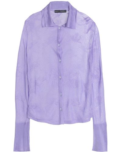 Marco Rambaldi Light Shirt Viscose - Purple