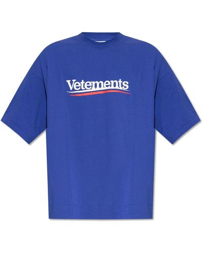 Vetements T-shirts - Blau