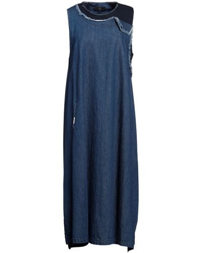 Y's Yohji Yamamoto Midi Dress - Blue