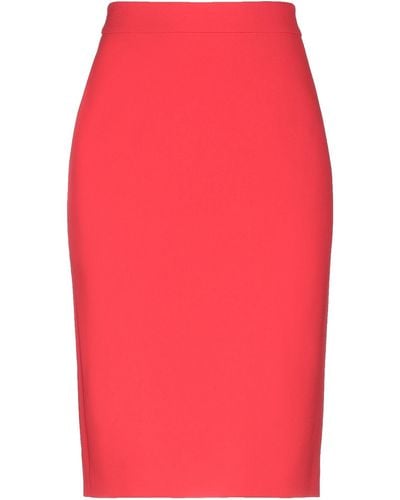 Boutique Moschino Midi Skirt - Red