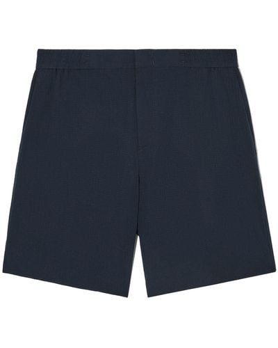 COS Seersucker Shorts - Blue