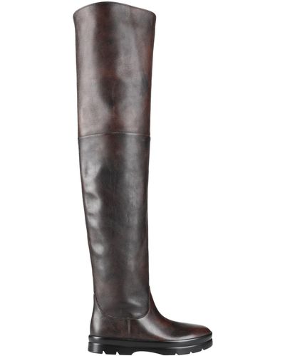 The Row Billie Leather Over-the-knee Boots - Brown