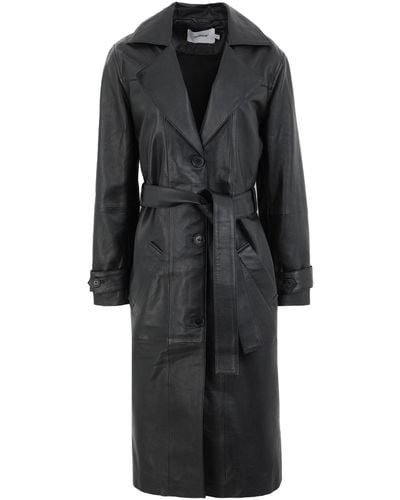 DEADWOOD Overcoat & Trench Coat - Black
