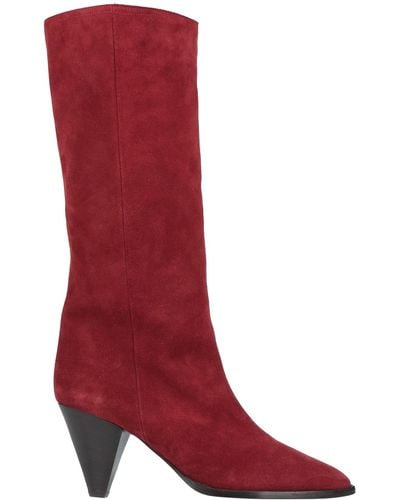 Isabel Marant Knee Boots - Red