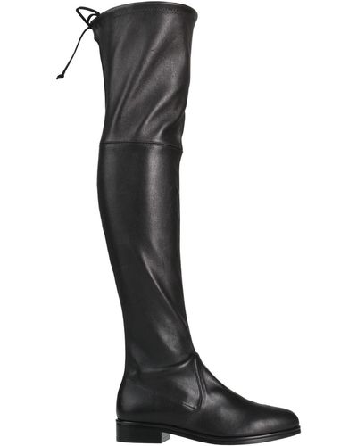 Stuart Weitzman Boot Leather - Black