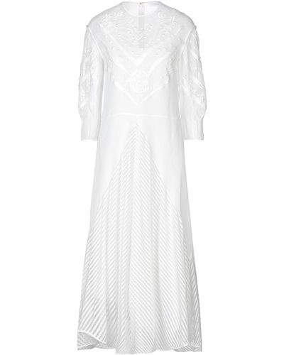 Chloé 3/4 Length Dress - White