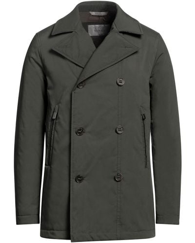Canali Overcoat & Trench Coat - Black