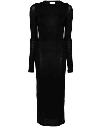 Saint Laurent Vestido largo - Negro