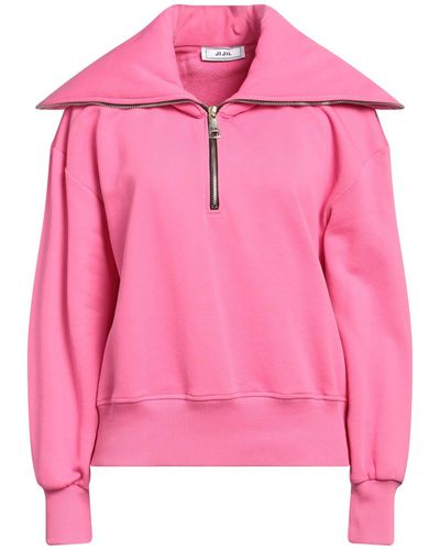 Jijil Fuchsia Sweatshirt Cotton, Polyester - Pink