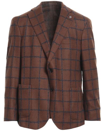 Brown Lubiam Jackets for Men | Lyst