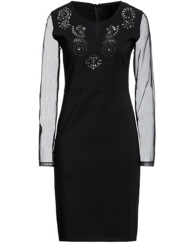 Boutique De La Femme Midi Dress - Black