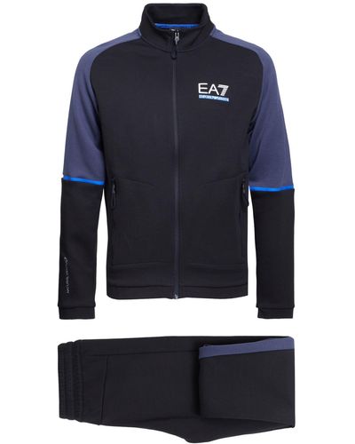 EA7 Sport-Top mit Fitness-Leggins - Blau