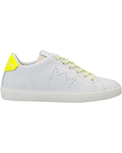 Leather Crown Sneakers - White