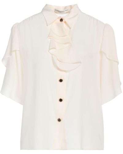 Alessandra Rich Shirt Silk - White