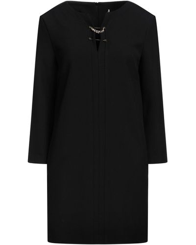 SIMONA CORSELLINI Mini Dress Polyester, Viscose, Cotton, Elastane - Black