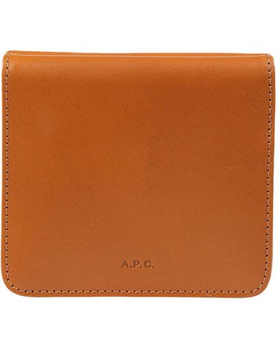 A.P.C. Wallet Soft Leather - Brown