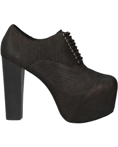Jeffrey Campbell Lace-Up Shoes Calfskin - Black