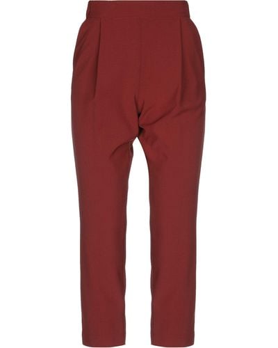Erika Cavallini Semi Couture Pantalone - Rosso