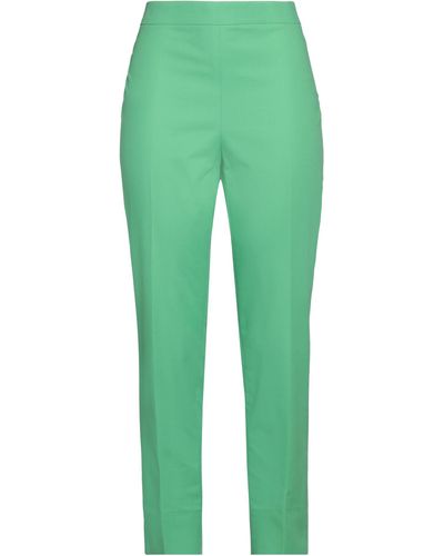 Boutique Moschino Light Trousers Cotton, Elastane - Green