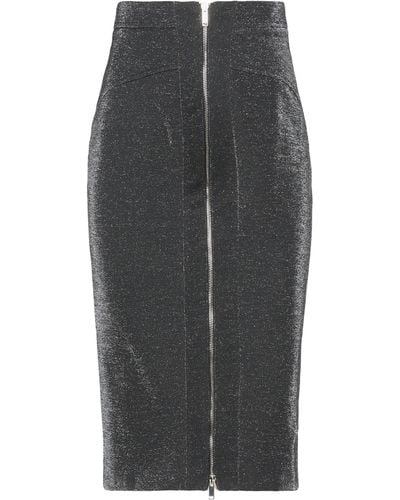 Kocca Steel Midi Skirt Polyester, Metallic Fiber, Elastane - Gray