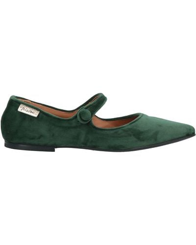 Passion Blanche Ballet Flats - Green
