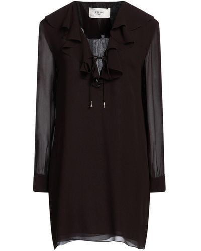Celine Mini Dress Silk - Black
