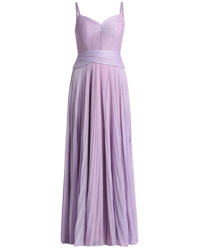 SOLOGIOIE Lilac Maxi Dress Polyester - Purple