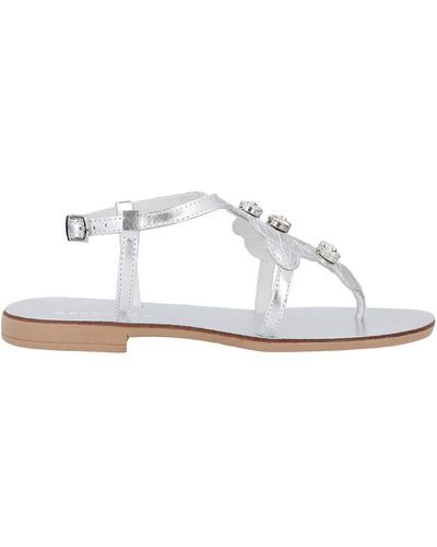 Apepazza Toe Post Sandals - White
