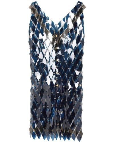 Rabanne Short Dress - Blue