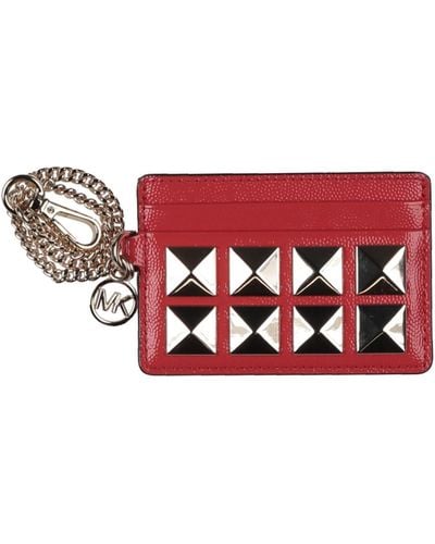 MICHAEL Michael Kors Coral Document Holder Soft Leather - Red