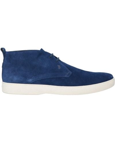 Tod's Pastel Ankle Boots Leather - Blue