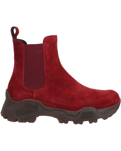 Roberto Del Carlo Ankle Boots - Red