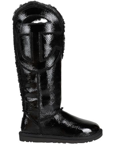 UGG X TELFAR Boot Leather, Textile Fibers - Black
