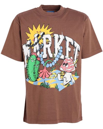 Market T-shirt - Brown