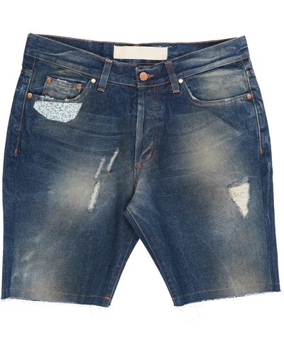 MNML Couture Denim Shorts - Blue