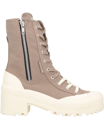 PAURA x SUPERGA Ankle Boots - Natural