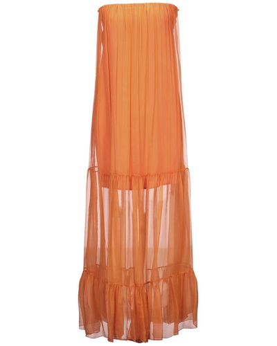 Pinko Maxi Dress - Orange