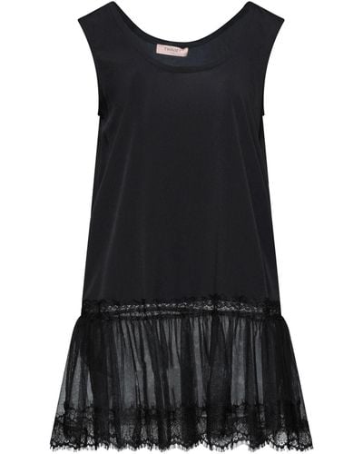 Twin Set Top - Negro