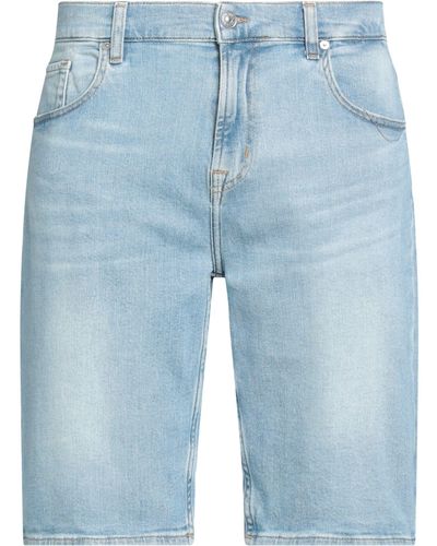 7 For All Mankind Jeansshorts - Blau
