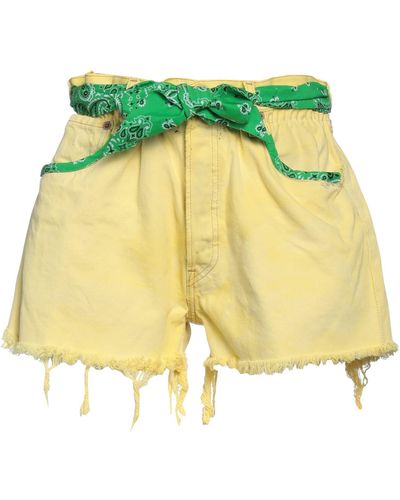 Mc2 Saint Barth Denim Shorts - Yellow
