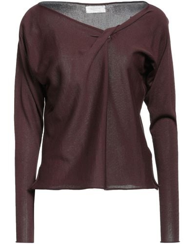 Zanone Dark Sweater Viscose, Cotton - Brown