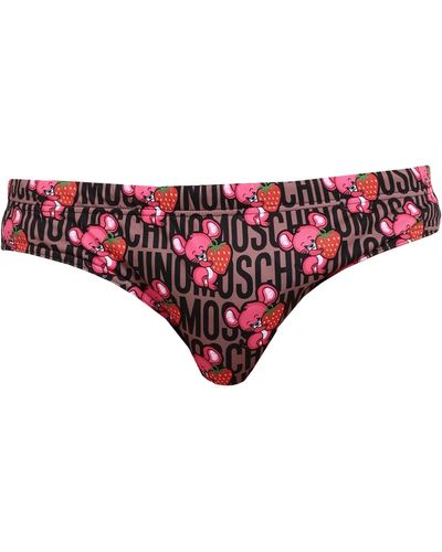 Moschino Bikini Bottoms & Swim Briefs - Red
